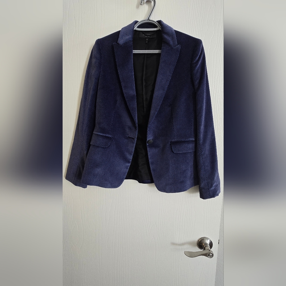 rag & bone Navy Velvet blazer